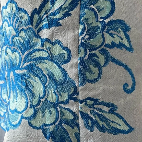 Nanette Lepore Jacquard Dress Floral Fit & Flare Blue Size 8 NWT $159.00 - Picture 10 of 15